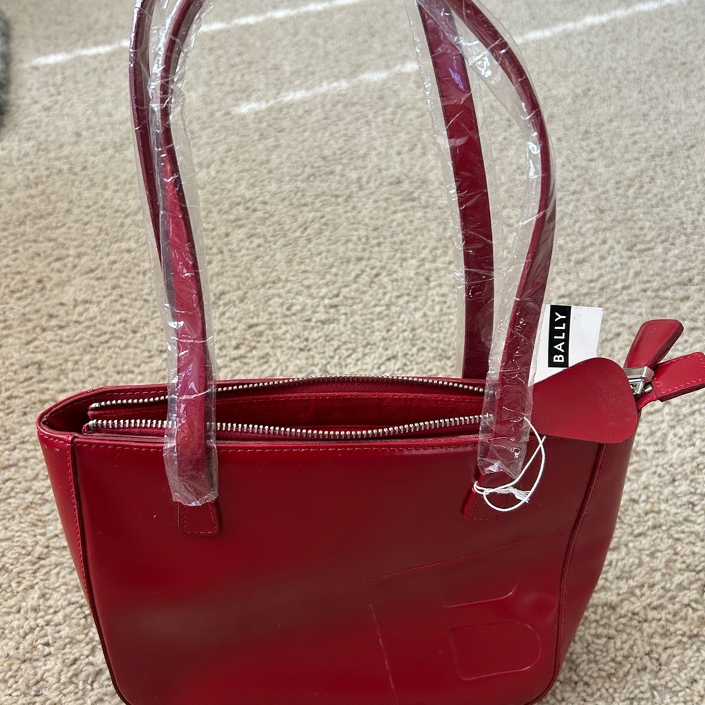 Bally Red Tote Bag
